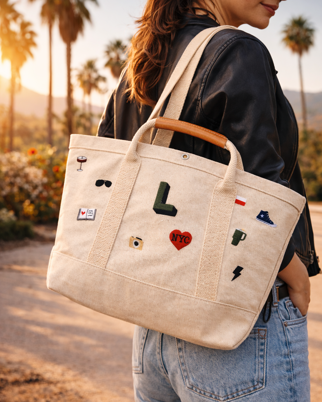 The Icon Edit Utility Canvas Crossbody Tote Bag