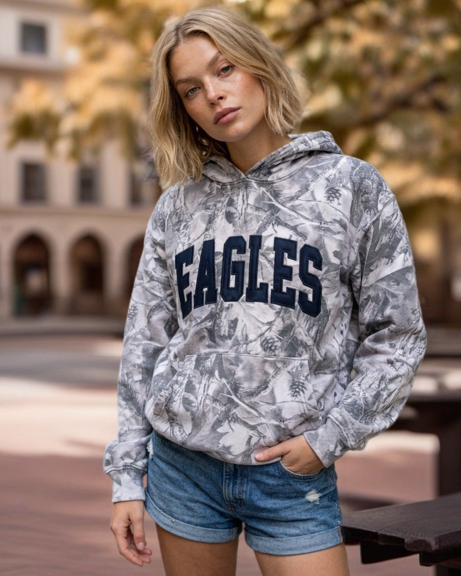 Vintage Grey Camo Hoodie