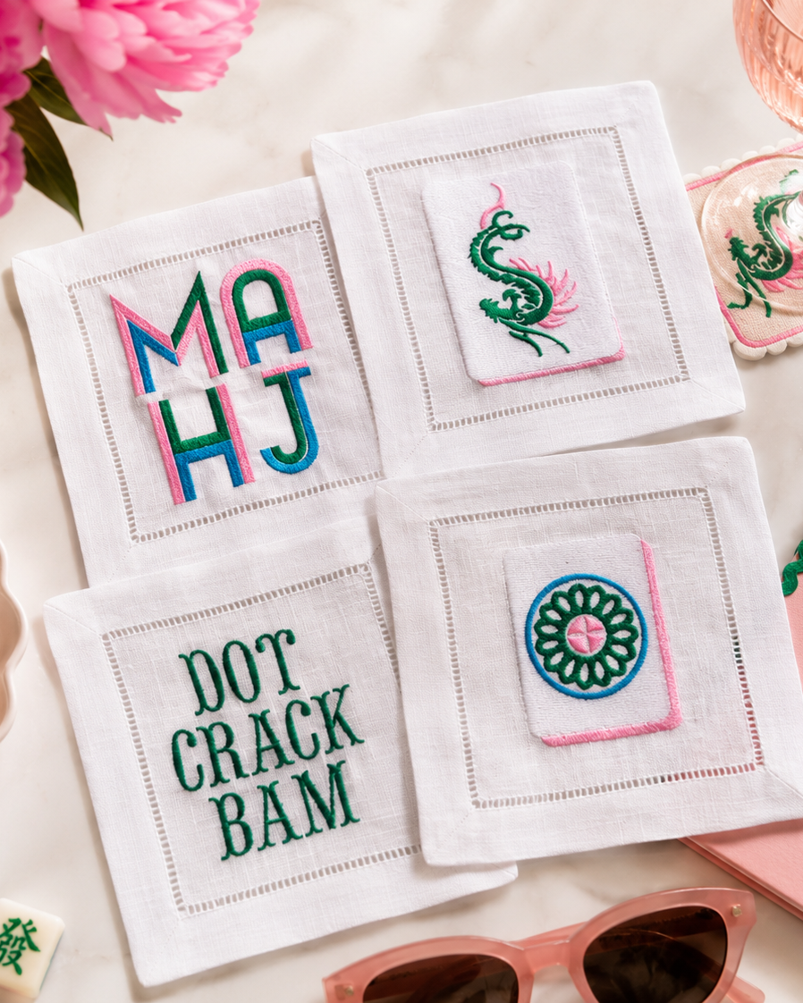 Mahjong Social Club Cocktail Napkins