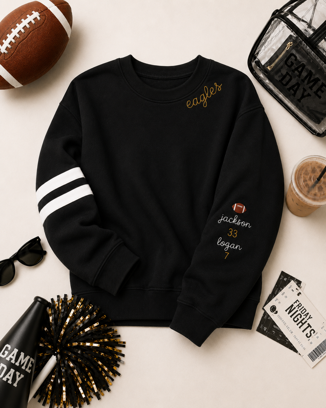 Varsity Game Day Crew - Personalized Game Day Sweatshirt