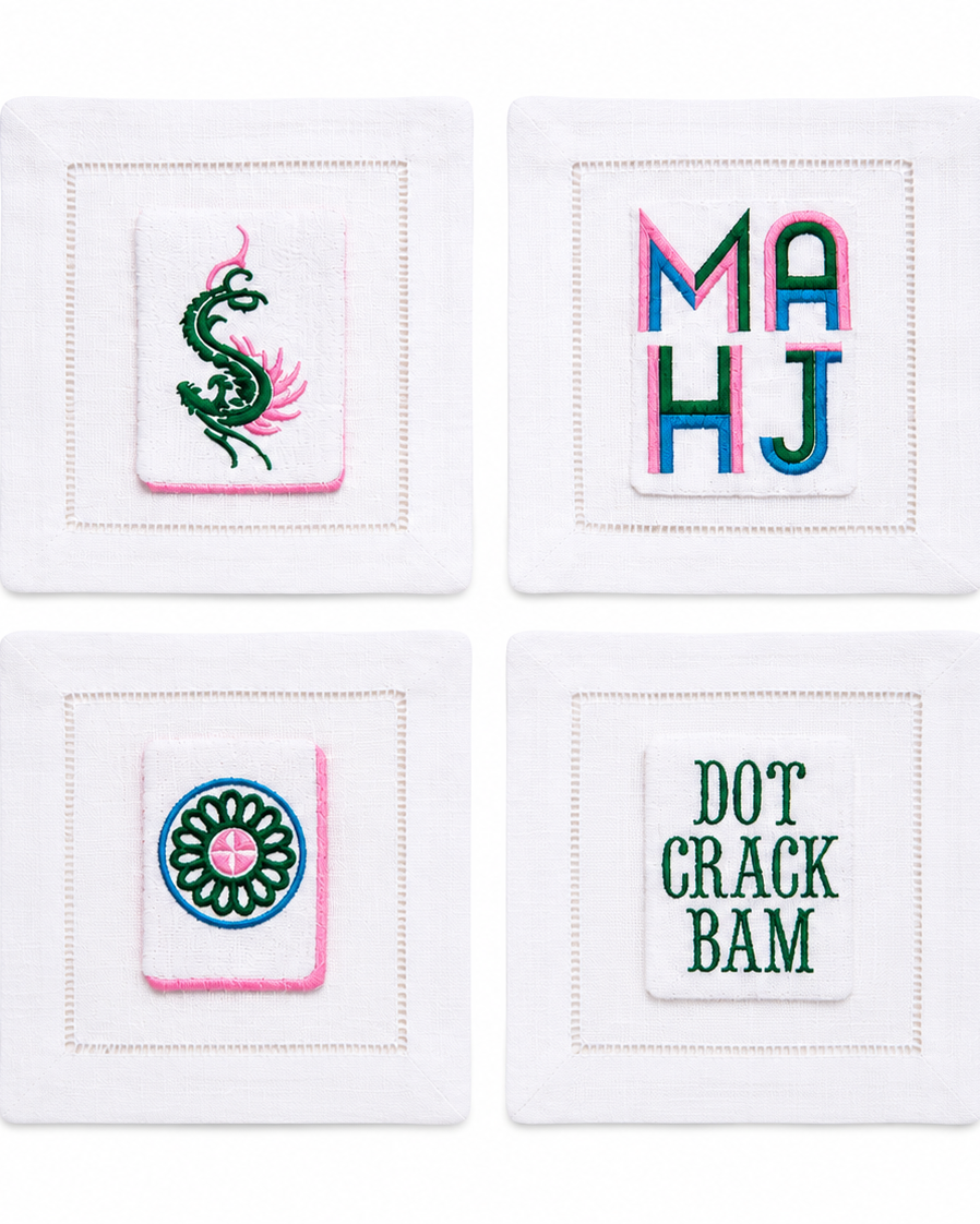 Mahjong Social Club Cocktail Napkins