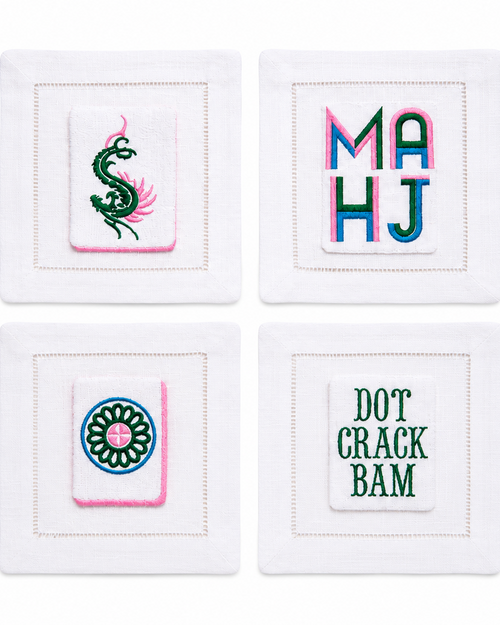 Mahjong Social Club Cocktail Napkins