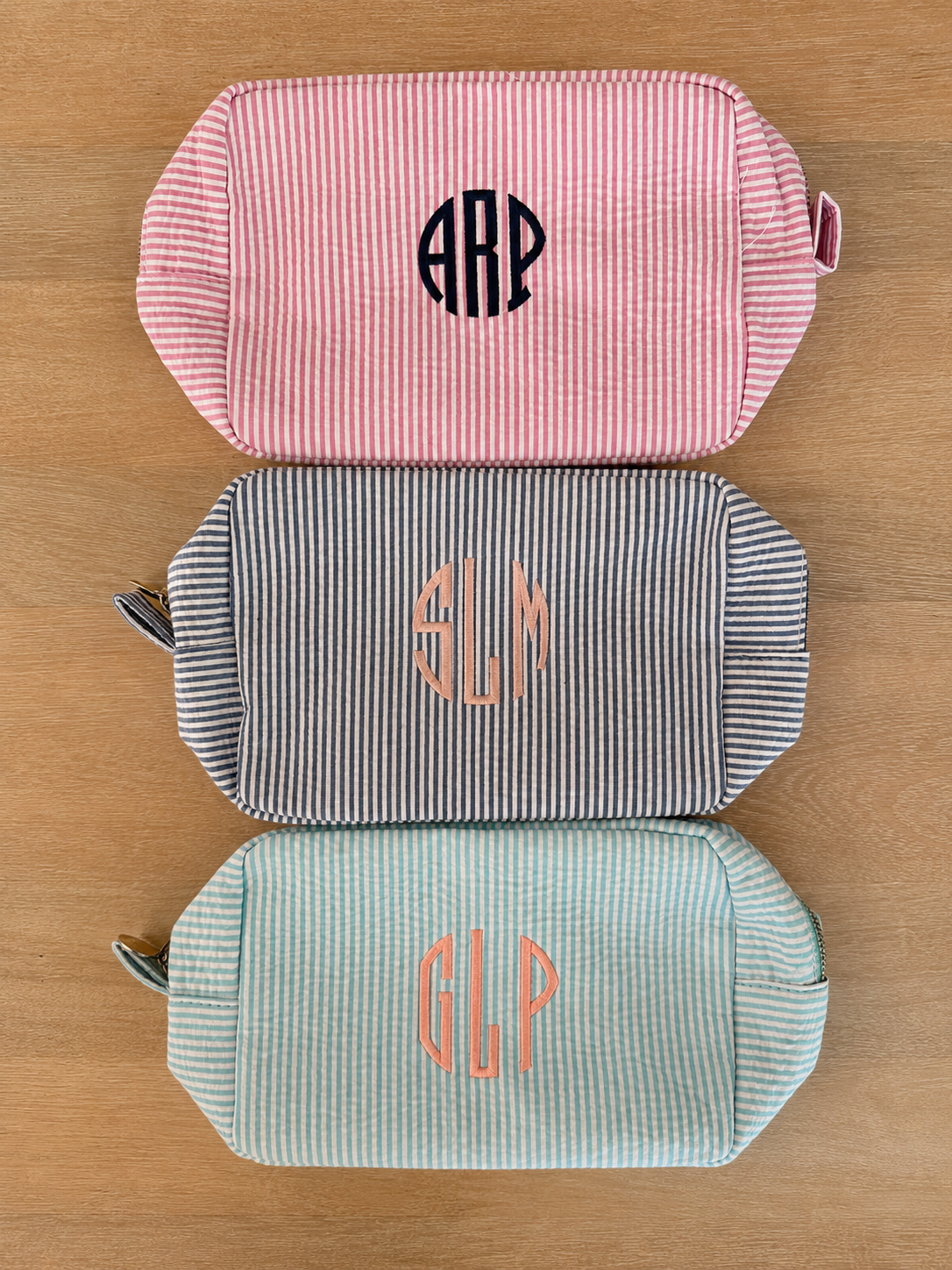 The Icon Edit Seersucker Pouch