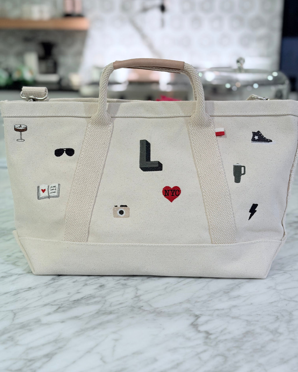 The Icon Edit Utility Canvas Crossbody Tote Bag