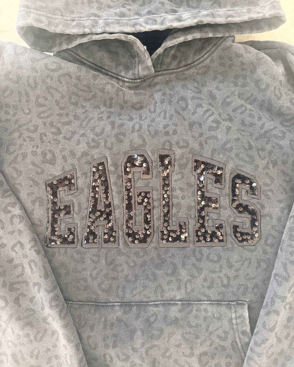 Sequin Leopard Hoodie