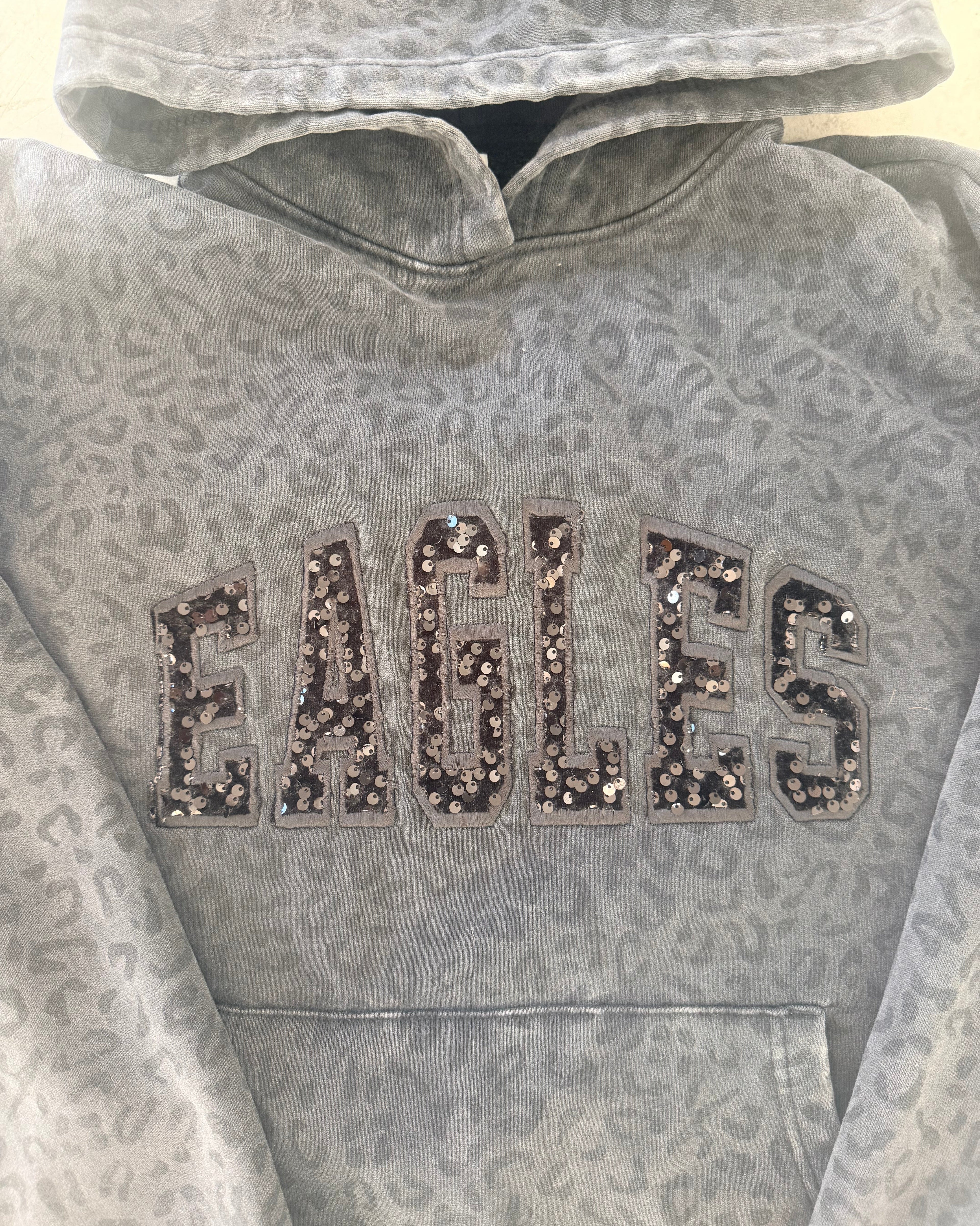 Sequin Leopard Hoodie